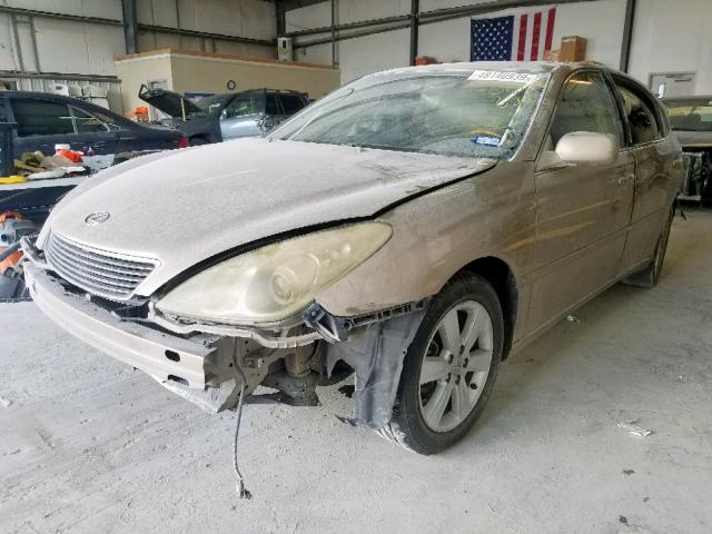 JTHBA30G255060231 - 2005 LEXUS ES 330 GOLD photo 2