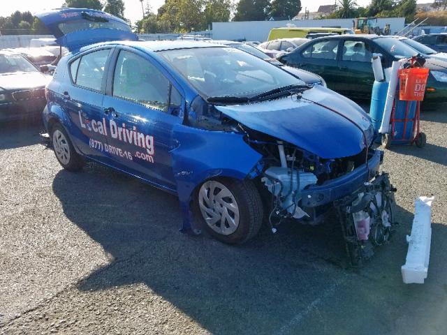 JTDKDTB32G1139847 - 2016 TOYOTA PRIUS C BLUE photo 1