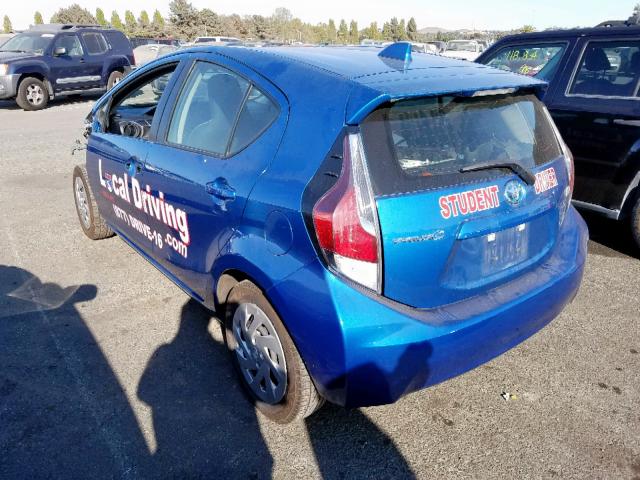 JTDKDTB32G1139847 - 2016 TOYOTA PRIUS C BLUE photo 3