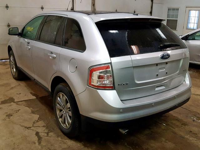 2FMDK3JC7ABA45082 - 2010 FORD EDGE SEL SILVER photo 3