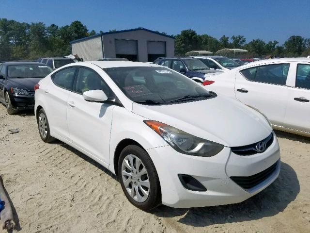 5NPDH4AE1CH069427 - 2012 HYUNDAI ELANTRA WHITE photo 1