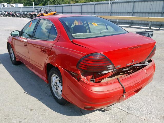 1G2NF52E64C141531 - 2004 PONTIAC GRAND AM S RED photo 3