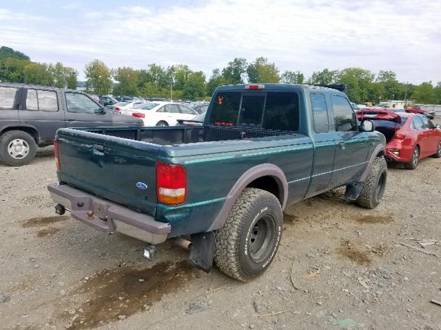 1FTDR15X4VTA68729 - 1997 FORD RANGER SUP GREEN photo 4