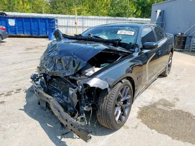 2C3CDXBG1KH541811 - 2019 DODGE CHARGER SX BLACK photo 2