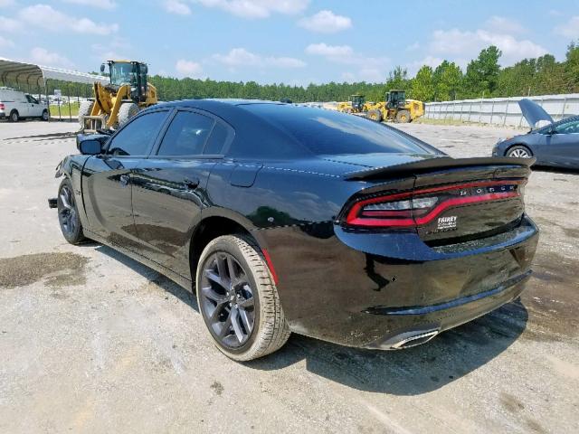 2C3CDXBG1KH541811 - 2019 DODGE CHARGER SX BLACK photo 3