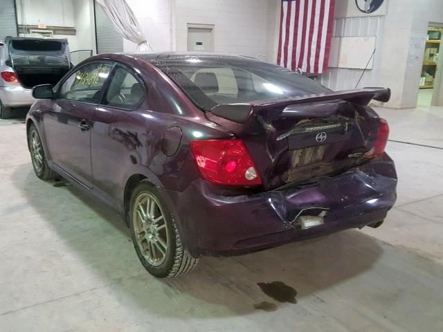 JTKDE177850033761 - 2005 TOYOTA SCION TC 紫色 照片 3