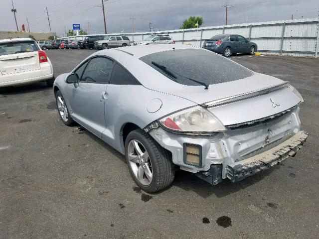 4A3AK24F47E008346 - 2007 MITSUBISHI ECLIPSE GS GRAY photo 3