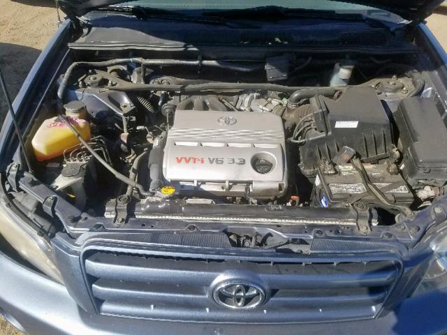 JTEEP21A150082439 - 2005 TOYOTA HIGHLANDER GRAY photo 7