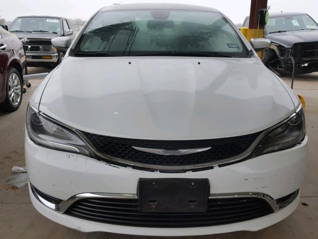 1C3CCCAB2FN657498 - 2015 CHRYSLER 200 LIMITE WHITE photo 9