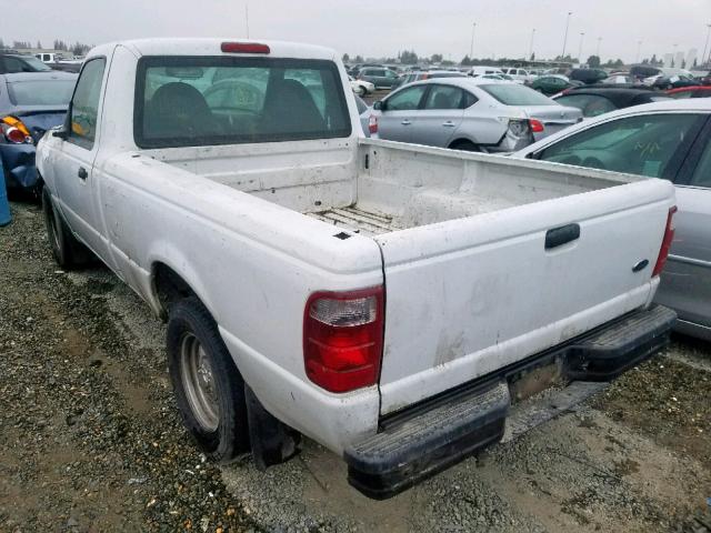 1FTYR10U71TA08193 - 2001 FORD RANGER WHITE photo 3