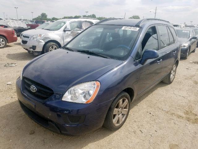 KNAFG526487169278 - 2008 KIA RONDO LX BLUE photo 2