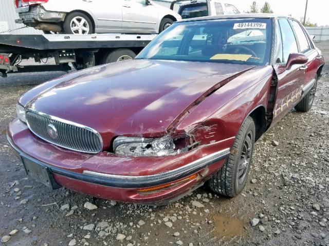 1G4HP52K0VH619602 - 1997 BUICK LESABRE CU BURGUNDY photo 2