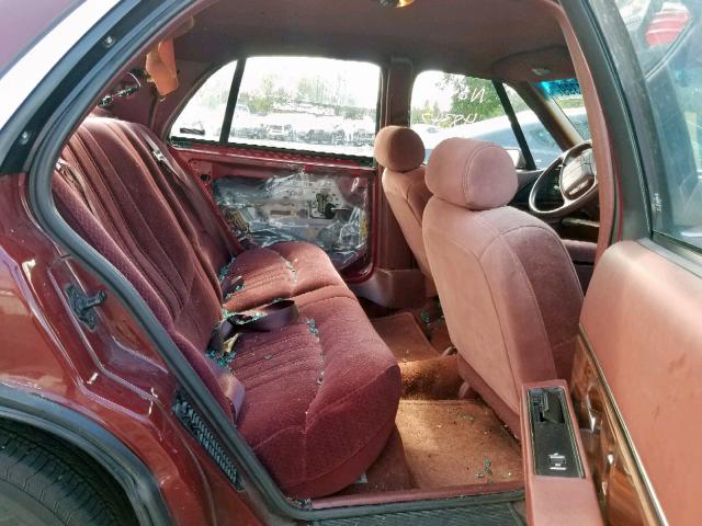 1G4HP52K0VH619602 - 1997 BUICK LESABRE CU BURGUNDY photo 6