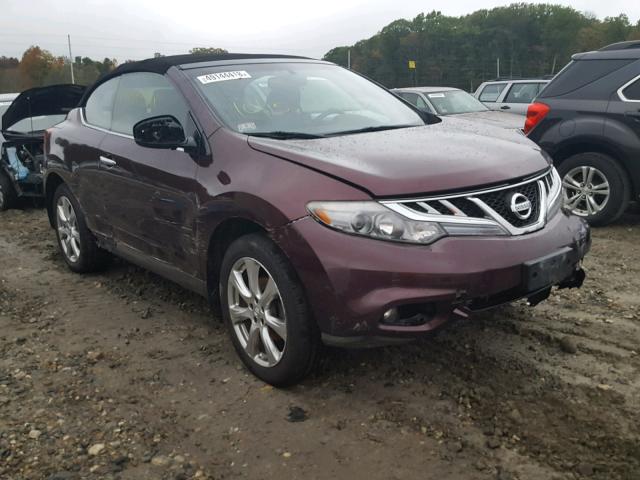 JN8AZ1FY3EW300556 - 2014 NISSAN MURANO CRO MAROON photo 1