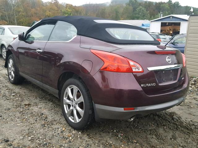 JN8AZ1FY3EW300556 - 2014 NISSAN MURANO CRO MAROON photo 3