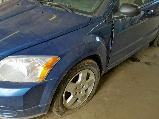 1B3HB48C69D149541 - 2009 DODGE CALIBER SX BLUE photo 9