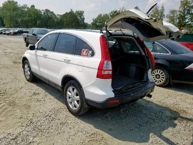 5J6RE48747L018991 - 2007 HONDA CR-V EXL WHITE photo 3