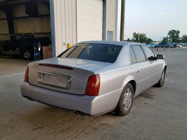 1G6KD54Y04U248390 - 2004 CADILLAC DEVILLE BLUE photo 4