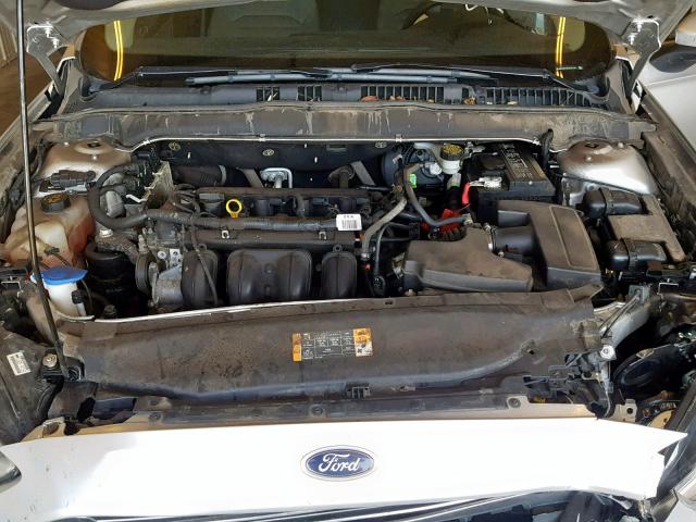 3FA6P0G73DR361761 - 2013 FORD FUSION S SILVER photo 7