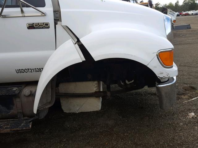 3FRNF65E06V372128 - 2006 FORD F650 SUPER WHITE photo 9