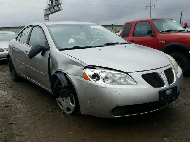 1G2ZF55B764176756 - 2006 PONTIAC G6 SE SILVER photo 1