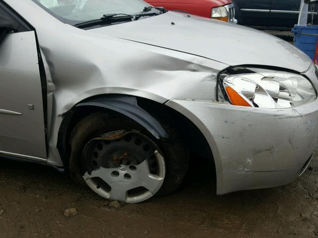 1G2ZF55B764176756 - 2006 PONTIAC G6 SE SILVER photo 9