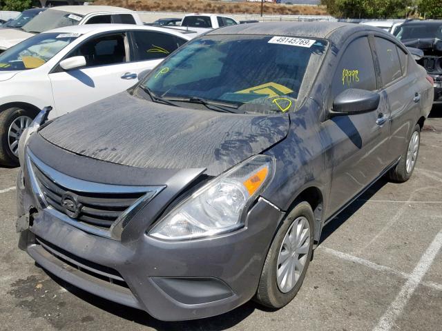 3N1CN7AP1GL890933 - 2016 NISSAN VERSA S GRAY photo 2