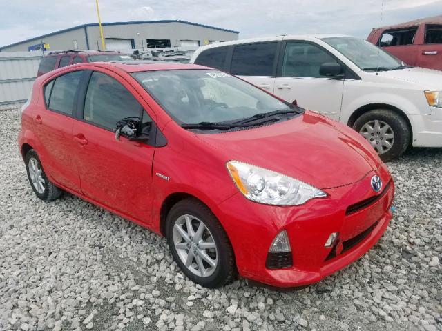 JTDKDTB38D1050764 - 2013 TOYOTA PRIUS C RED photo 1