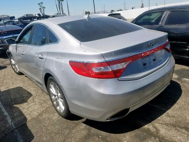 KMHFG4JG3DA266472 - 2013 HYUNDAI AZERA SILVER photo 3