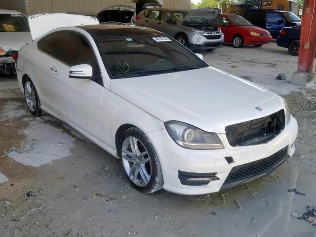 WDDGJ4HB3DG004331 - 2013 MERCEDES-BENZ C 250 WHITE photo 1