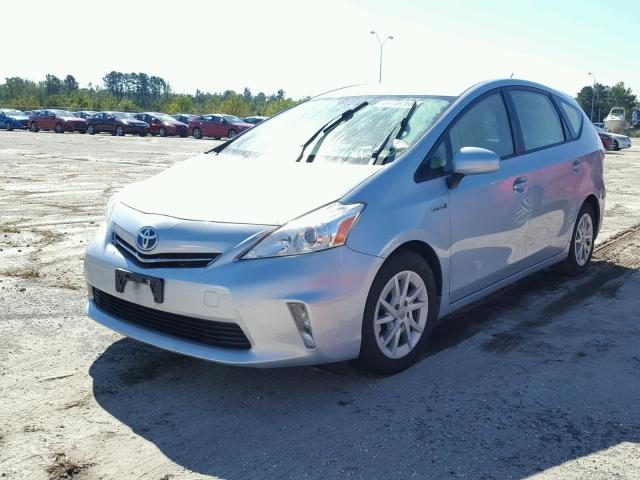 JTDZN3EU2C3135196 - 2012 TOYOTA PRIUS V BLUE photo 2