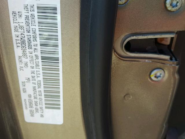 1J8FT47W98D694087 - 2008 JEEP COMPASS SP Qəhvəyi foto 10