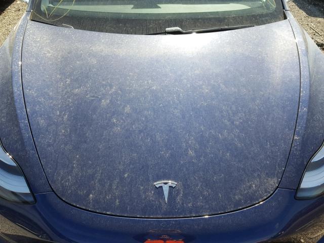 5YJ3E1EB5JF091915 - 2018 TESLA MODEL 3 BLUE photo 7