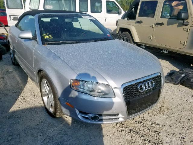 WAUDH48H77K021323 - 2007 AUDI A4 3.2 CAB SILVER photo 1