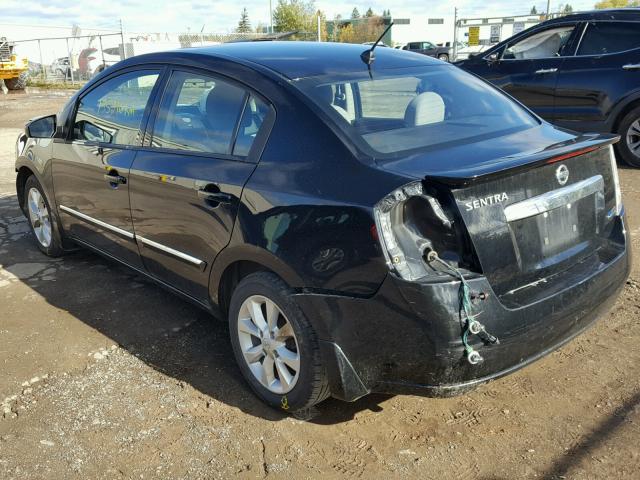 3N1AB6AP5CL675625 - 2012 NISSAN SENTRA 2.0 BLACK photo 3