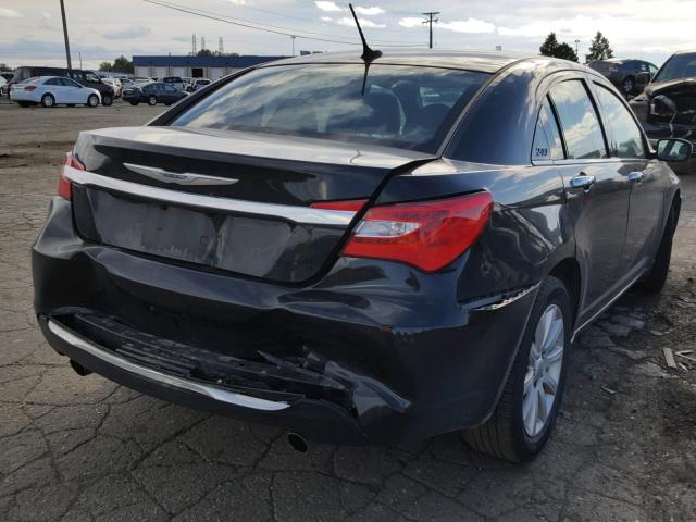 1C3CCBCG8DN602621 - 2013 CHRYSLER 200 LIMITE BLACK photo 4