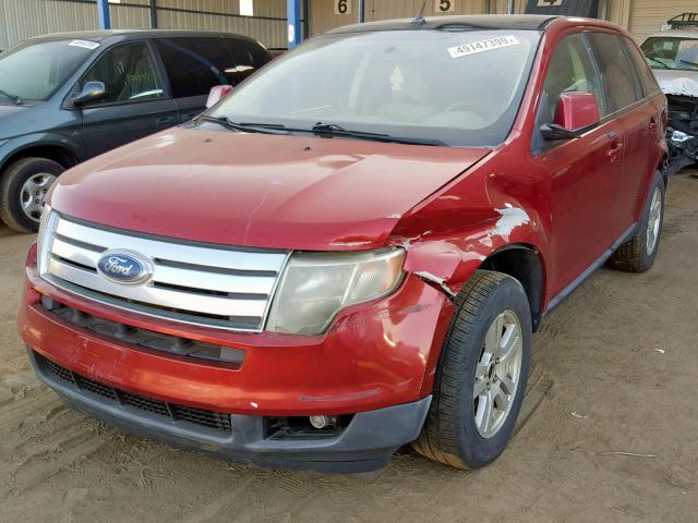 2FMDK48C07BA74492 - 2007 FORD EDGE SEL RED photo 2