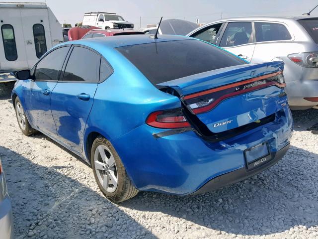 1C3CDFDH3FD247698 - 2015 DODGE DART SE AE BLUE photo 3