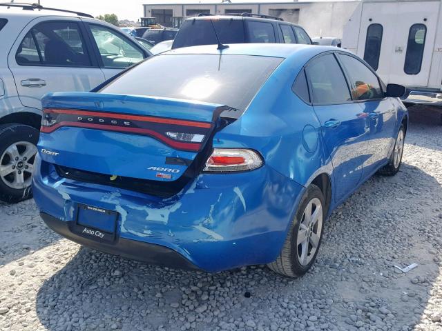 1C3CDFDH3FD247698 - 2015 DODGE DART SE AE BLUE photo 4