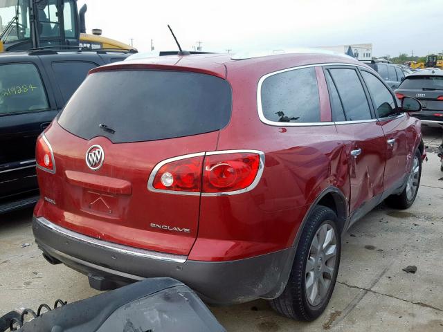 5GAKRDEDXCJ116758 - 2012 BUICK ENCLAVE MAROON photo 4