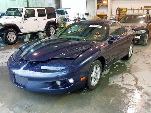 2G2FV22G1W2216615 - 1998 PONTIAC FIREBIRD F BLUE photo 2