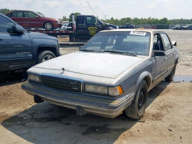 1G4AG55N1P6489447 - 1993 BUICK CENTURY SP GRAY photo 2