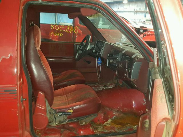 1GNCS18Z2N0111048 - 1992 CHEVROLET BLAZER S10 RED photo 5