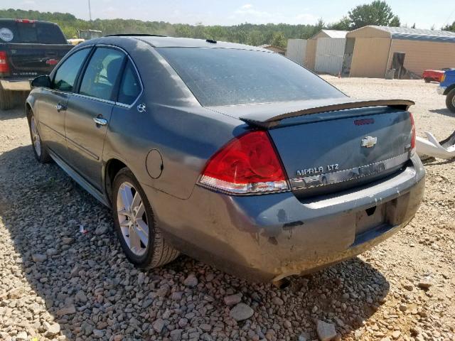 2G1WU57M291204989 - 2009 CHEVROLET IMPALA LTZ GRAY photo 3