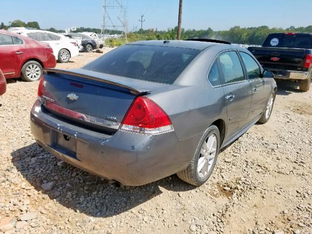 2G1WU57M291204989 - 2009 CHEVROLET IMPALA LTZ GRAY photo 4