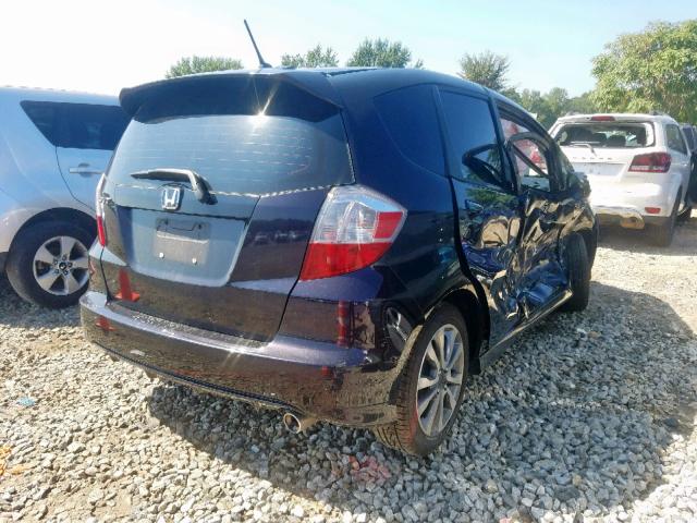 JHMGE8H55DC045890 - 2013 HONDA FIT SPORT PURPLE photo 4