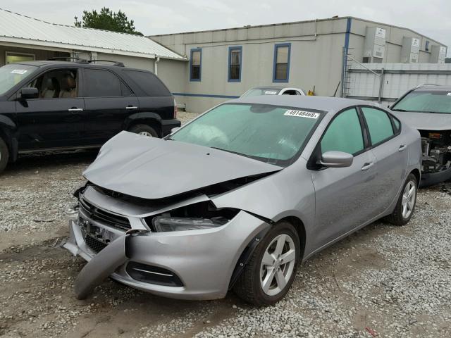 1C3CDFBB8GD644615 - 2016 DODGE DART SXT SILVER photo 2