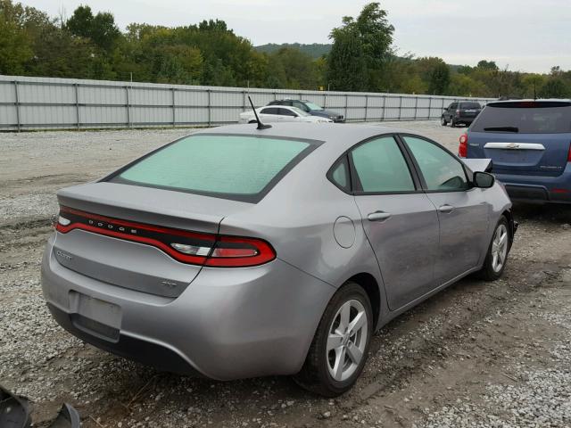 1C3CDFBB8GD644615 - 2016 DODGE DART SXT SILVER photo 4