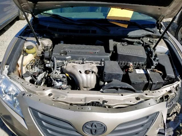 4T1BE46K59U375541 - 2009 TOYOTA CAMRY BASE GOLD photo 7