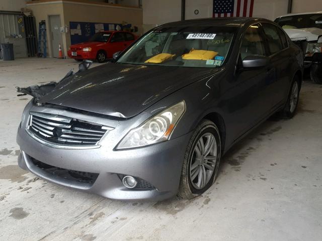 JN1DV6AR7BM650610 - 2011 INFINITI G25 GRAY photo 2